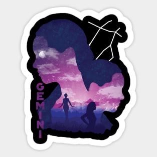 Gemini landscape Sticker